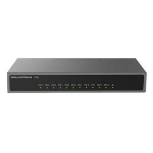 Grandstream HT881 hybrid ATA gateway with FXO FXS ports for VoIP and PSTN connectivity in Dubai