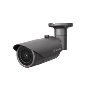 Hanwha QNO-6012R 2MP IR bullet camera for outdoor CCTV security in Dubai with night vision and weatherproof design