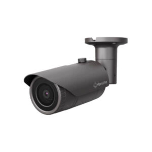 Hanwha QNO-8010R 5MP IR bullet camera for outdoor CCTV surveillance in Dubai with high-resolution imaging and night vision