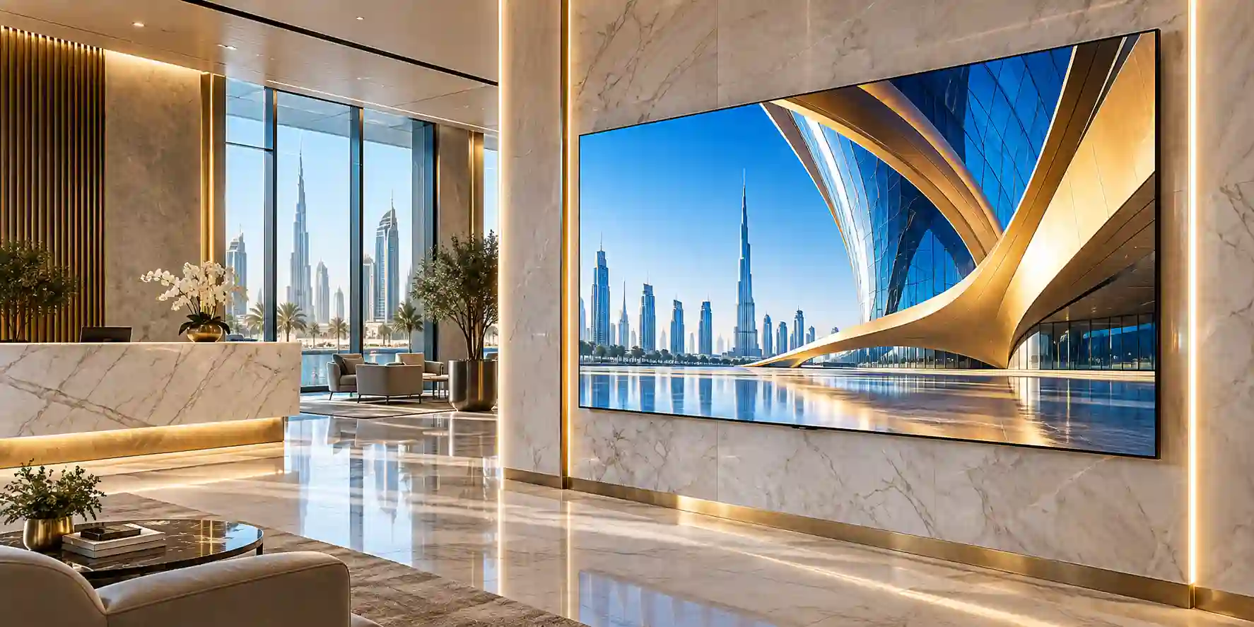 Samsung QMC commercial signage Dubai