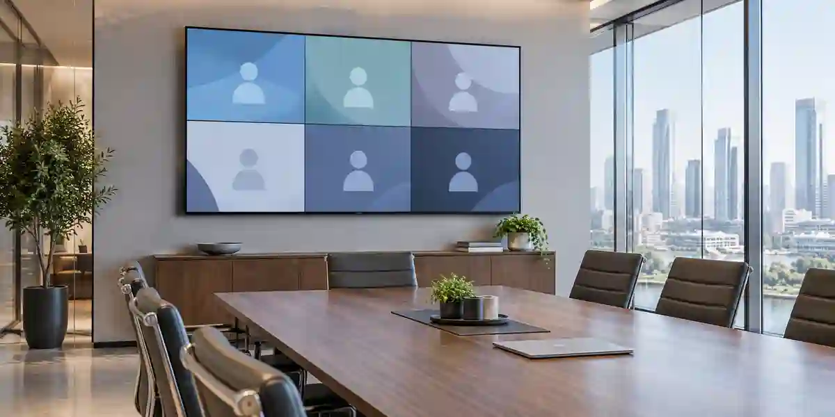 Samsung display deployment in a meeting room in Dubai